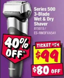 JB Hi-Fi Series 500 3 Blade Wet & Dry Shaver offer
