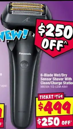 JB Hi-Fi 6 Blade Wet Dry Sensor Shaver With Clean/Charge Station offer