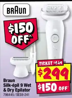 JB Hi-Fi Braun Silk épil 9 Wet & Dry Epilator offer