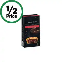 Woolworths Herbert Adams Gourmet Pies – From the Freezer offer
