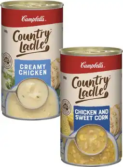 Coles Campbell's Country Ladle Soup offer