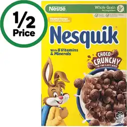 Woolworths Nestlé Nesquik Cereal offer