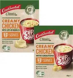 Coles Continental Cup a Soup offer