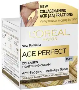 Coles L oréal age perfect day cream offer