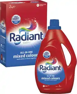 Coles Radiant Laundry Liquid or Powder offer