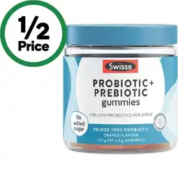 Woolworths Swisse Probiotic + Prebiotic Gummies For Gut Health offer