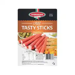 Woolworths D’Orsogna Tasty Sticks – From the Fridge offer