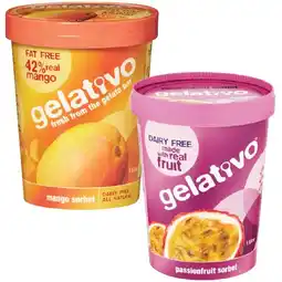 Woolworths Gelativo Sorbet offer