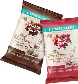 Coles Table of Plenty Sweet Topped Rice Cakes Multipack offer