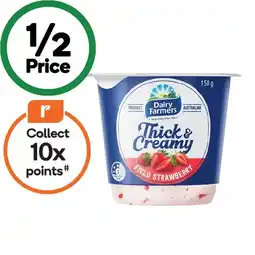 Woolworths Dairy Farmers Thick & Creamy Yoghurt – From the Fridge offer