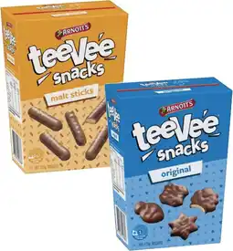 Coles Arnotts TeeVee Snacks Biscuits offer