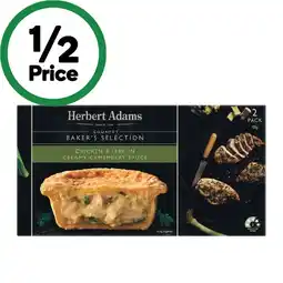 Woolworths Herbert Adams Gourmet Pies offer