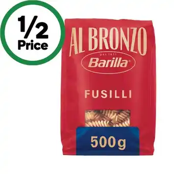 Woolworths Barilla Al Bronzo Pasta offer