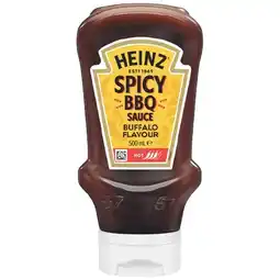 Woolworths Heinz Spicy Barbecue Buffalo or Spicy Jalapeno Sauce 500ml offer