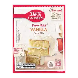 Woolworths Betty Crocker Cup Cakes or Baking Mixes 370-450g – Excludes Gluten Free offer