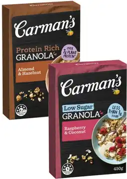 Coles Carmans Granola offer