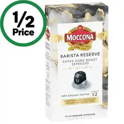 Woolworths Moccona Coffee Capsules offer