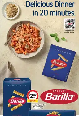 Coles Barilla Classic Blue Box Pasta offer