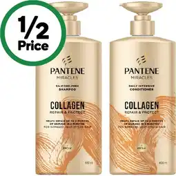 Woolworths Pantene Miracles Shampoo 650ml or Conditioner 600ml offer