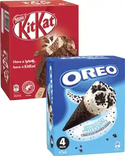 Coles Oreo Cones or Nestlé Kit Kat Sticks offer