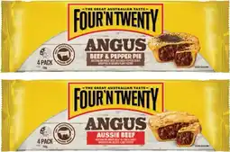 Coles Four N Twenty Angus Beef Pies offer