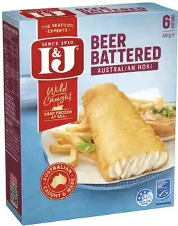 Coles I&j beer battered fish fillets offer