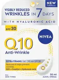 Coles Nivea q10 anti wrinkle firming day cream spf30 offer