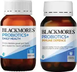 Coles Blackmores Probiotics Daily Health or Immune Defence Capsules offer