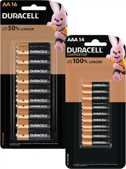 Coles Duracell coppertop batteries aa or aaa offer
