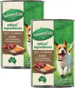 Coles Natures Gift Dog Food offer
