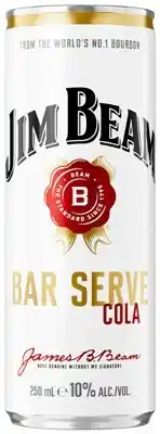 Coles Jim Beam Bar Serve 10% Cans offer