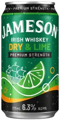 Coles Jameson Smooth Dry & Lime Cans offer
