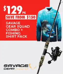 BCF Savage gear squad combo fishing shirt pack offer