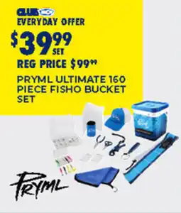 BCF Pryml ultimate 160 piece fisho bucket set offer