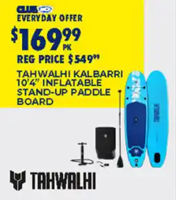 BCF Tahwalhi kalbarri 10 4 inflatable stand up paddle board offer