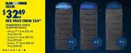 BCF Wanderer singe sleeping bags offer