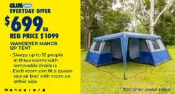 BCF Wanderer manor 12p tent offer