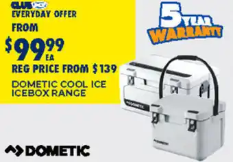 BCF Dometic cool ice icebox range offer