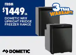 BCF Dometic nrx upright fridge freezer range offer