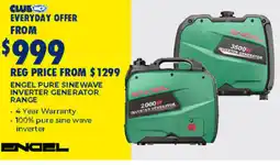 BCF Engel pure sine wave inverter generator range offer