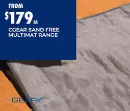 BCF Cgear sand free multimat range offer