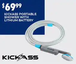 BCF Kickass portable shower with lithium battery offer