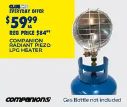 BCF Companion radiant piezo lpg heater offer