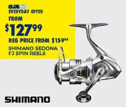 BCF Shimano sedona fj spin reels offer