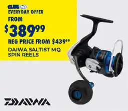 BCF Daiwa saltist mq spin reels offer