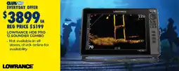 BCF Lowrance hds pro 12 sounder combo offer