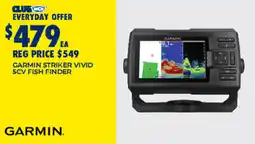 BCF Garmin striker vivid 5cv fish finder offer