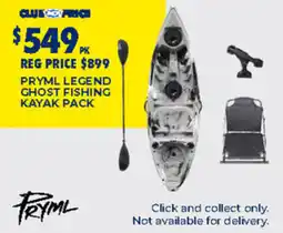 BCF Pryml legend ghost fishing kayak pack offer