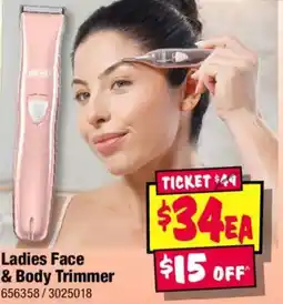 JB Hi-Fi Ladies Face & Body Trimmer offer