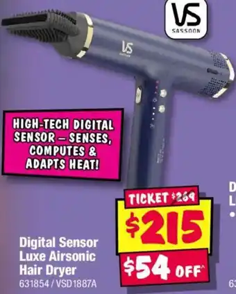 JB Hi-Fi Digital Sensor Luxe Airsonic Hair Dryer offer